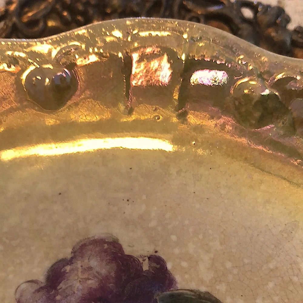 GUC- Hand-Painted Victorian Lady Plate - Picture 3 of 11